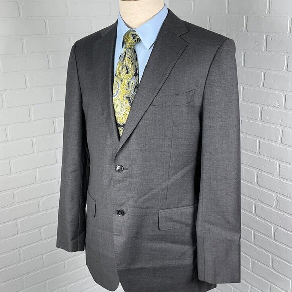 Suit Supply‎ Vitale Barberis Canonico Blazer Men 42L Gray Super 110s Wool Italy - Picture 1 of 14